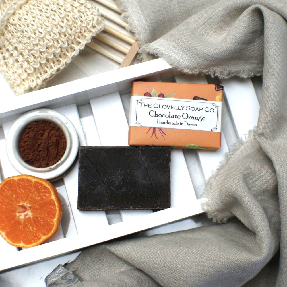 Chocolate Orange Handmade Vegan Soap 