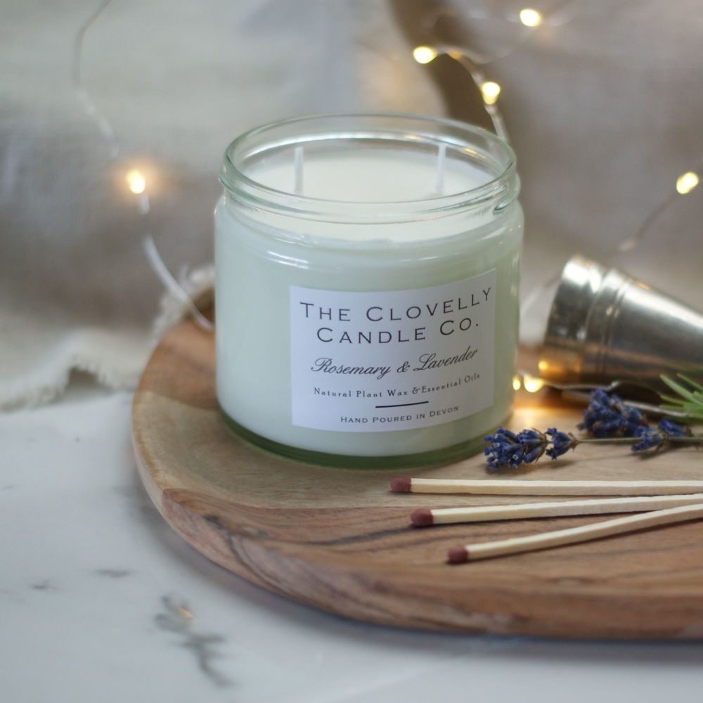 Rosemary and Lavender Calming Aromatherapy Jar Candle
