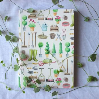 Garden Tools Notebook  A5 100 Pages 