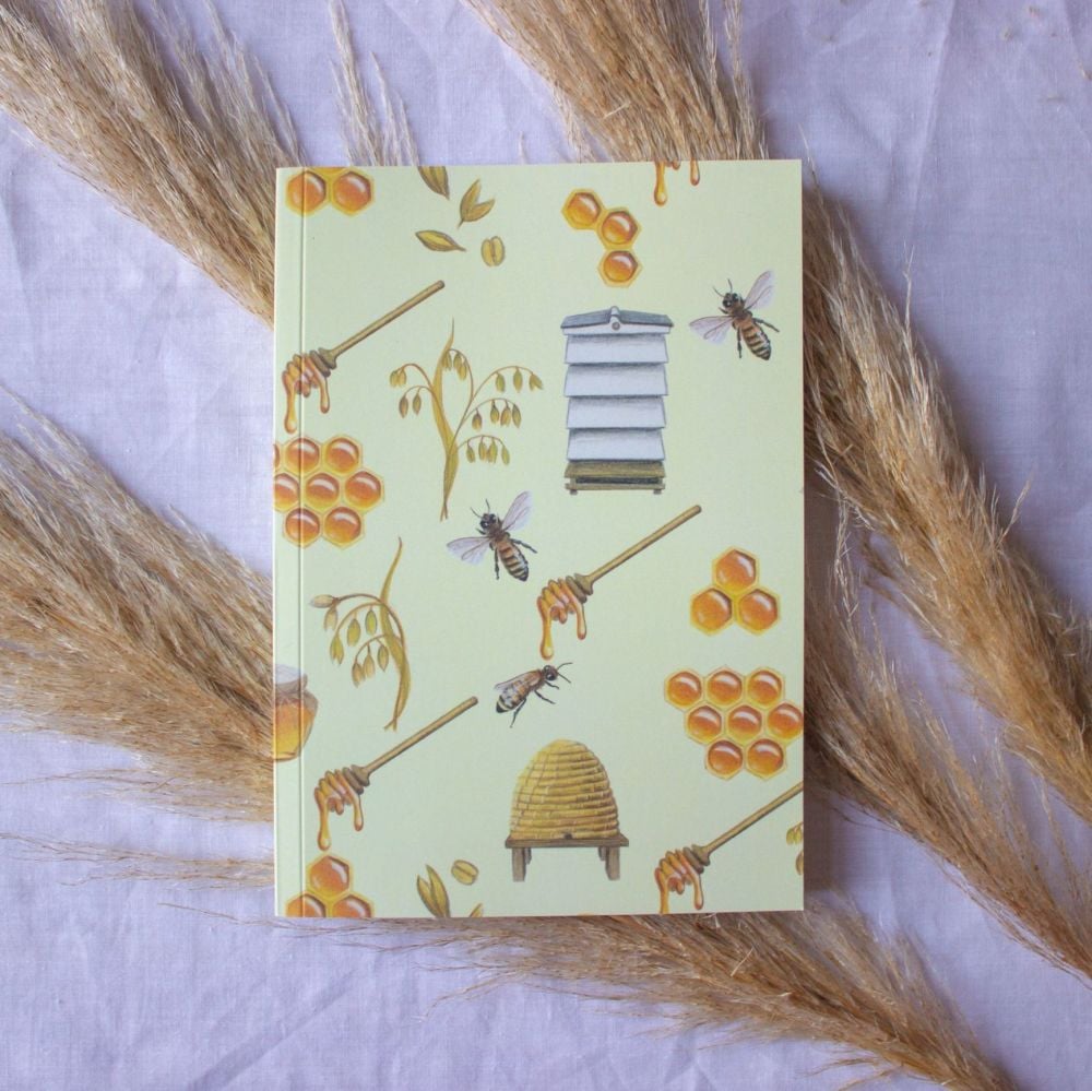 Bees and Hives Notebook  A5 100 Pages 