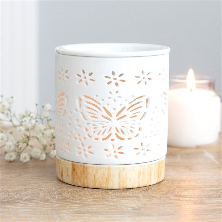 Ceramic Cut out detail Wax Melt Burners | The Clovelly Soap Company