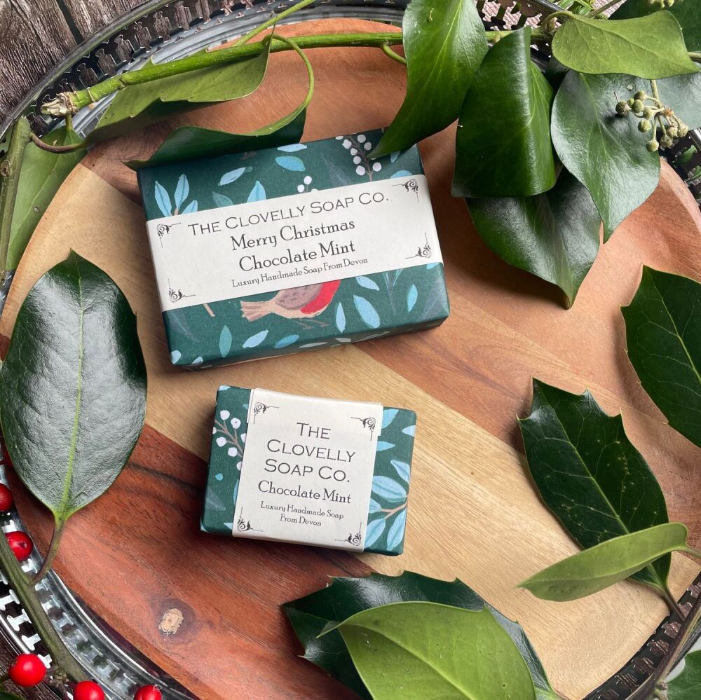 Chocolate Mint Christmas Soap