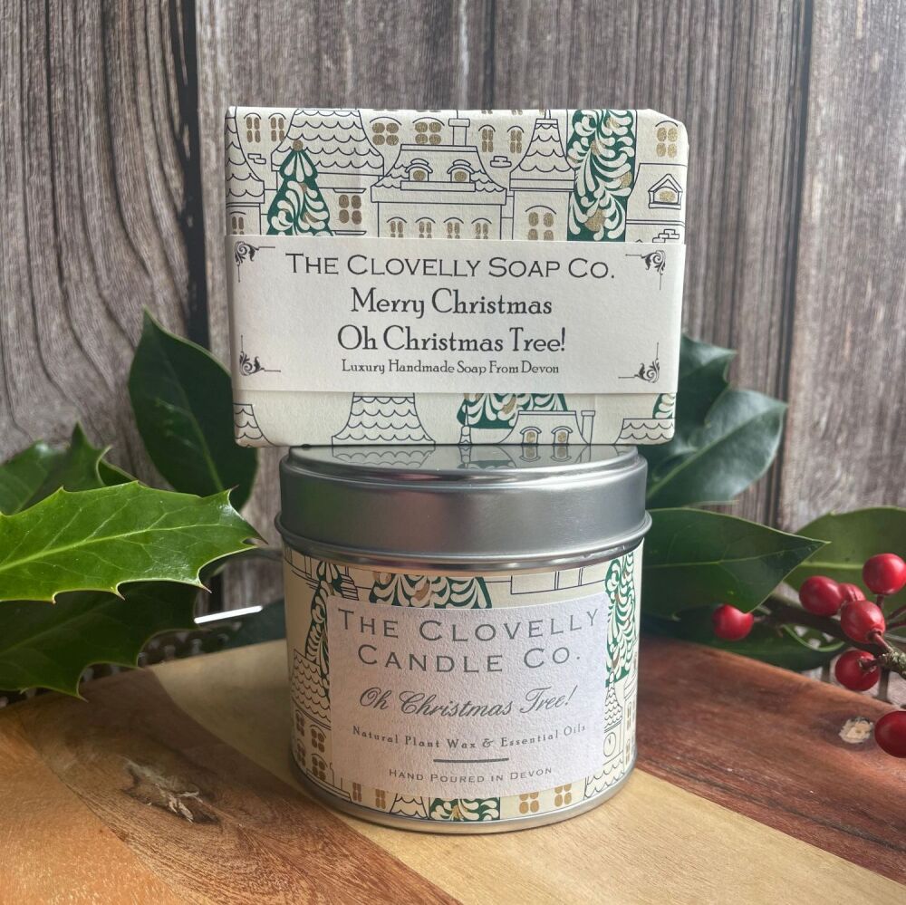 Oh Christmas Tree!  Pine, Juniper & Bergamot Limited edition christmas Candle & Soap Bundle