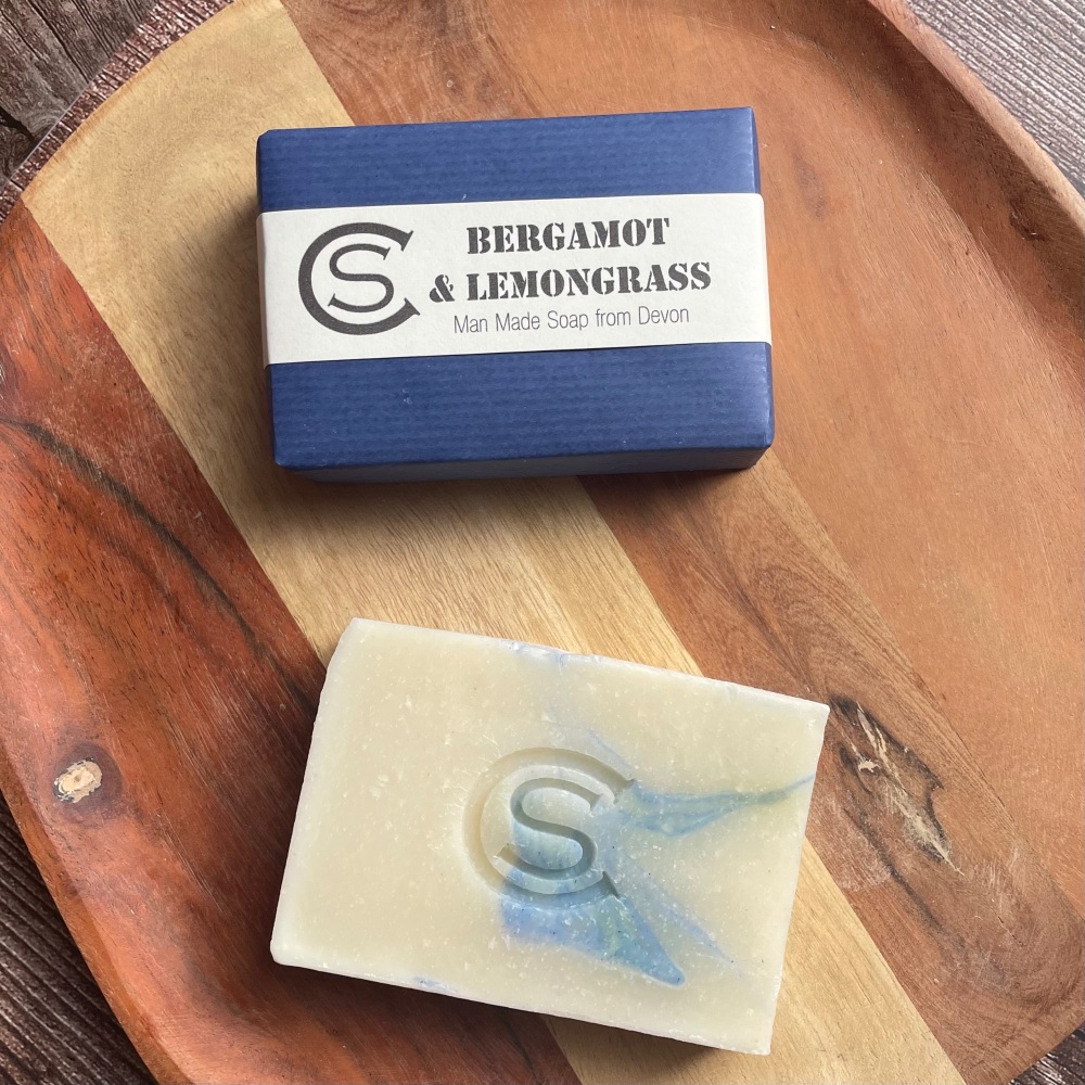 Bergamot, Lemongrass & Lime Men’s soap made with added Pumice stone