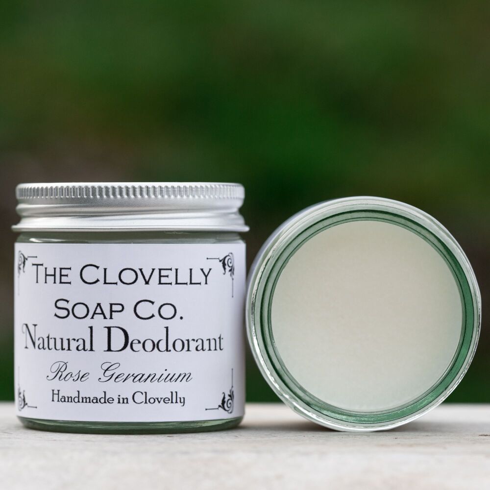 SALE SECONDS Scratchier batch of Natural Deodorant Rose Geranium