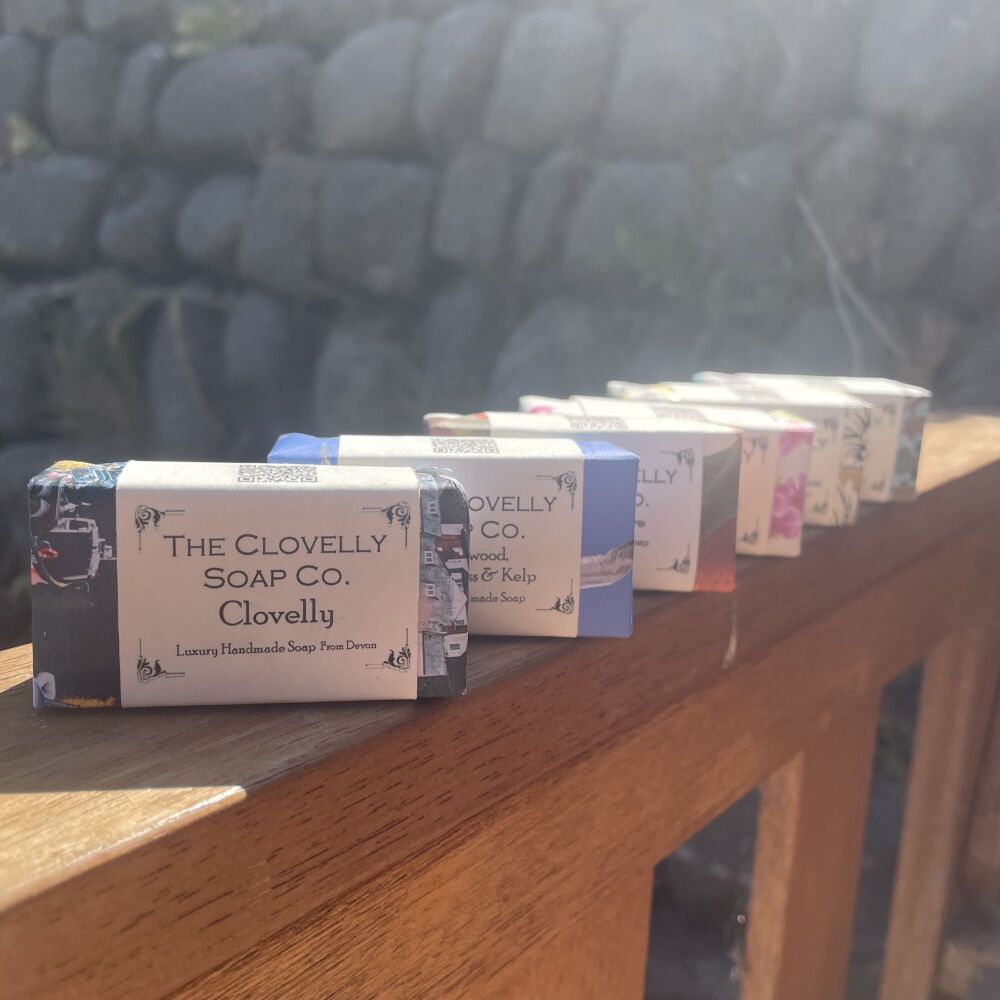 Handmade Soap UK - Cold Process 30g Guest Soap Bundle made in Clovelly Devon - Soap Gifts