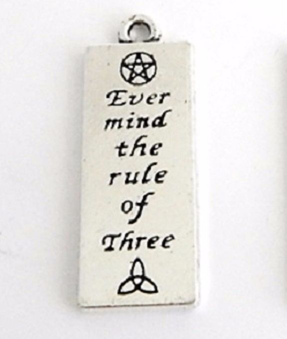 Ever Mind The Rule Of Three Pendant Charm