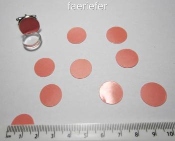 16mm round Craft seals for making glass dome jewellery 