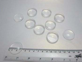 Glass dome cabochons 30 mm round pack of 10