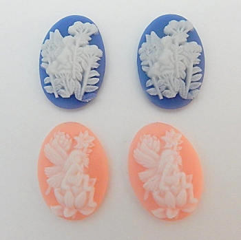 fairy angel cabochons 19 x 26 mm pack of 4
