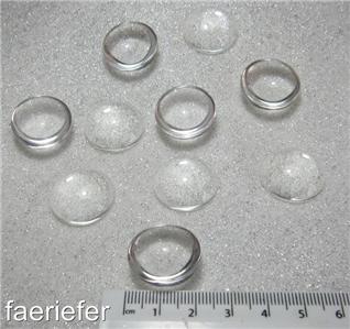Clear Round Glass Cabochon Dome seals 22mm pack of 10