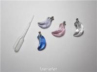 moon shaped vial for pendants add oil perfume + pipette