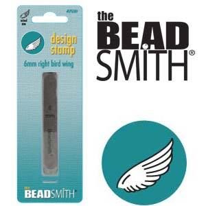 Beadsmith Metal Design Stamp - Bird Wing Right 6 mm