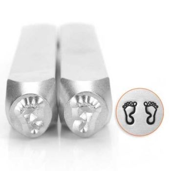 ImpressArt Foot Feet Outline (Pair of) 6mm Metal Stamping Design Punches