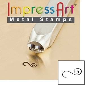 ImpressArt Flourish J 3mm Metal Stamping Design Punch