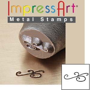 ImpressArt Flourish D 6mm Metal Stamping Design Punch