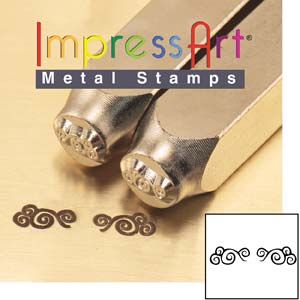 ImpressArt Flourish N Pair of Ends 6mm Metal Stamping Design Punches
