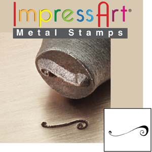 ImpressArt Flourish F 6mm Metal Stamping Design Punch