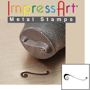 ImpressArt Flourish E 6 mm Metal Stamping Design Punch