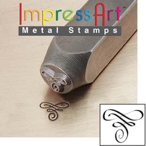 ImpressArt Corner Flourish A 6mm Metal Stamping Design Punch