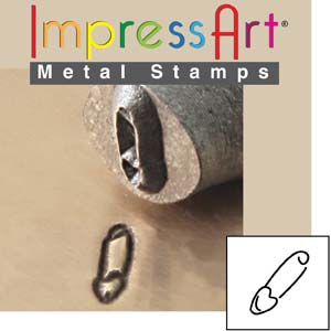 ImpressArt Safety Pin 6mm Metal Stamping Design Punch *sale price unpackaged*