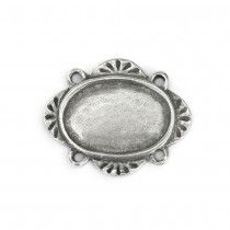 OVAL PEWTER STAMPING BLANK - 1 3/16