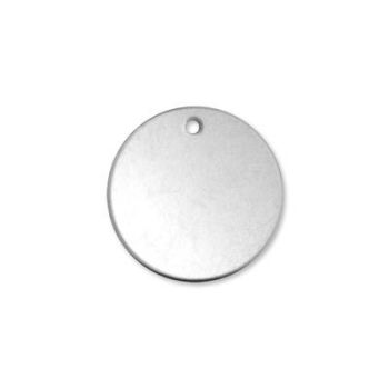 Alkeme blank - round circle with hole Size: 20.2mm - 3/4 inch pack of 1 18 gauge