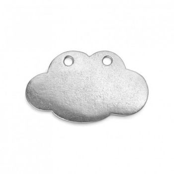 PEWTER SOFT STRIKE BLANK - CLOUD WITH HOLES 31 x 19 mm (1 1/4" X 3/4") - 16 GAUGE - PACK OF 1 