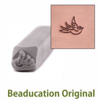 DS398 Baby Swallow right facing Beaducation Original Design Stamp