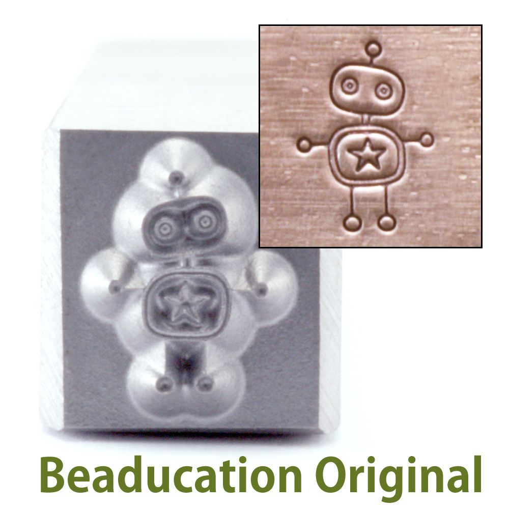 228 Robot Beaducation Original Design Stamp