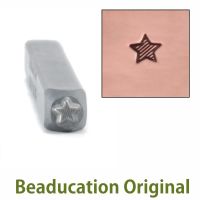 DS423  Lined Star Beaducation Original Design Stamp