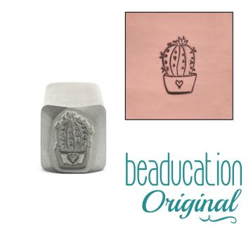 DS567 Small Cactus Succulent Beaducation Original Design Stamp