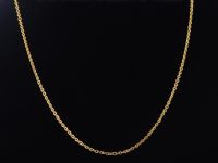 Stainless Steel Gold Plated Link Cable Chain Necklace 18"   