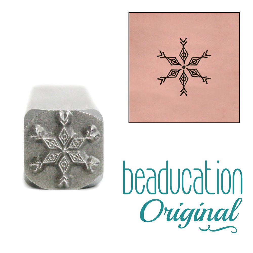 760 Boho Snowflake Beaducation Original Design Stamp