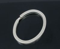 OVAL KEY/SPLIT RING - PACK OF 5 - SILVER TONE