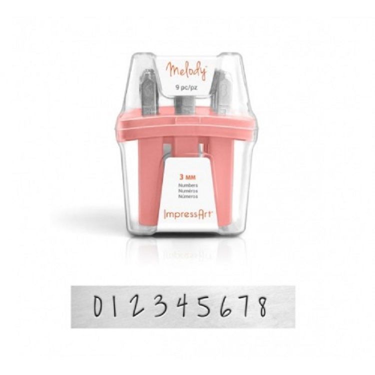 Impressart Melody Stamps, Numbers - 3 mm