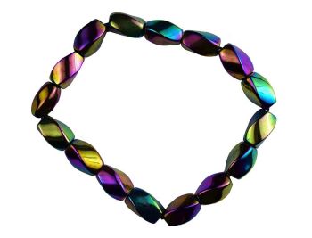 Rainbow Hematite ready made bracelet style 2