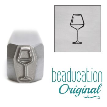 DS944 Red Wine Glass Beaducation Original Design Stamp