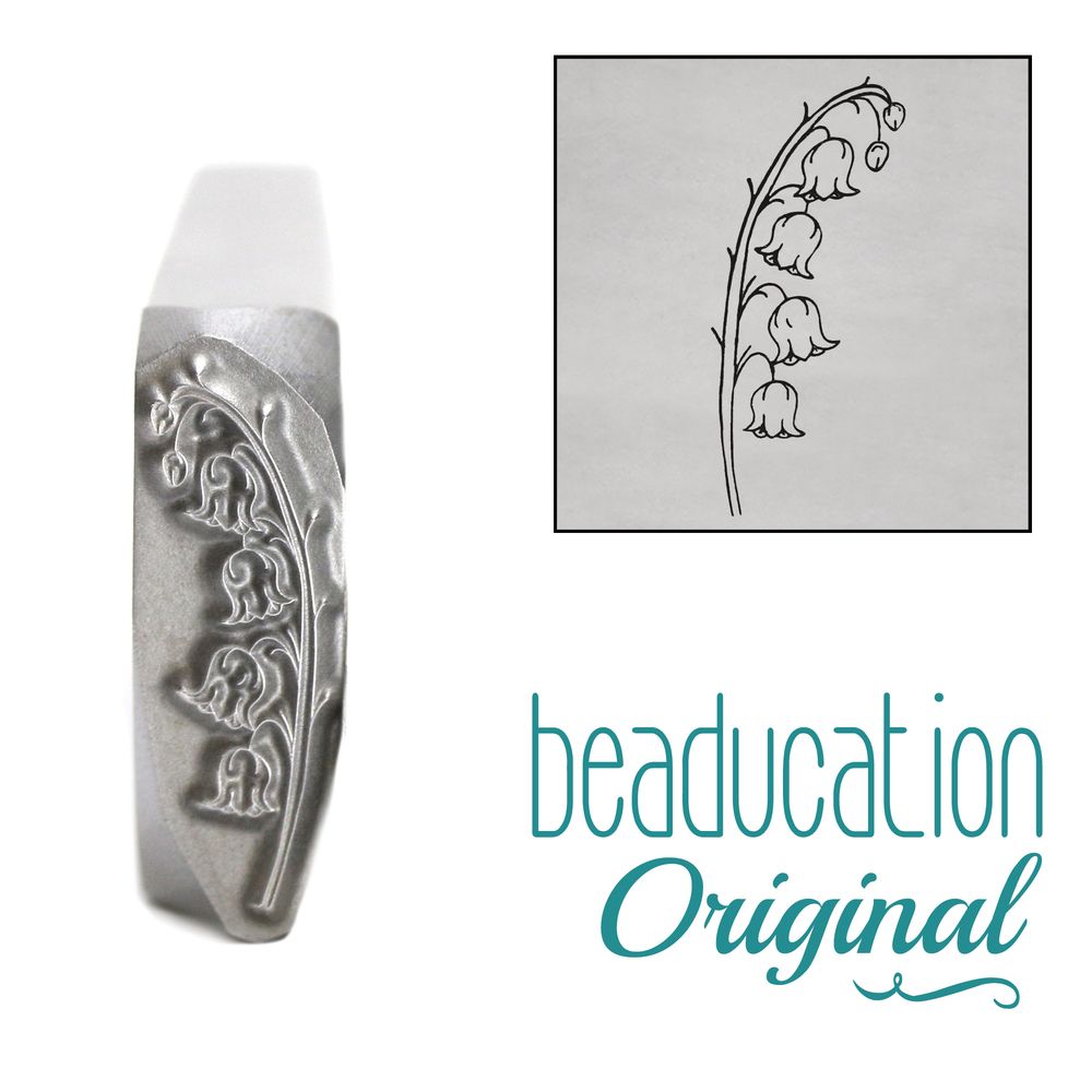 954 Lily Of The Valley Beaducation Original Design Stamp