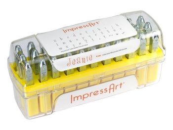ImpressArt Standard Jeanie 4 mm Alphabet Lower Case Letter Metal Stamp Set