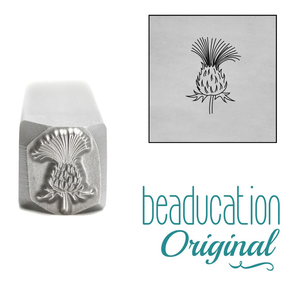 933 Thistle Flower Beaducation Original Design Stamp