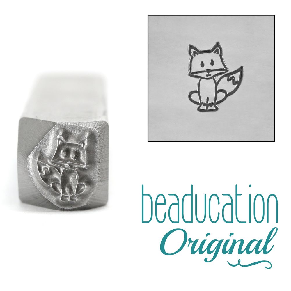 469 Fox Beaducation Original Design Stamp 7 mm