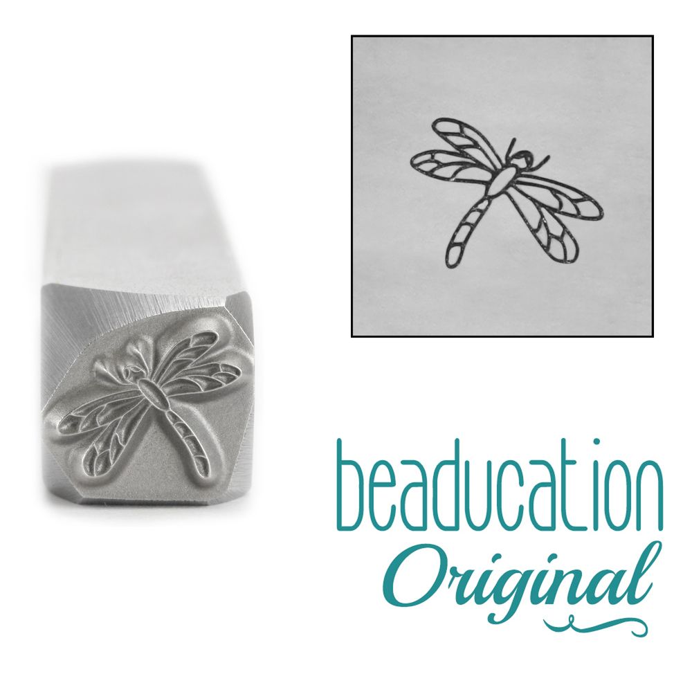 860 Dragonfly Beaducation Original Design Stamp 8.2 mm