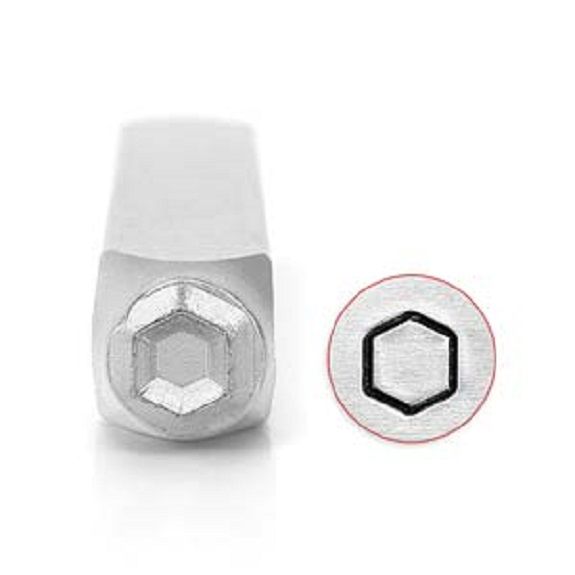 ImpressArt Hexagon 6mm Metal Stamping Design Punch