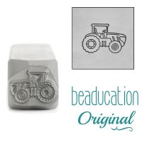 DSS1086 Tractor Facing Right Beaducation Original Design Stamp 11 mm