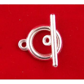 Toggle clasps silver plated pack of 10