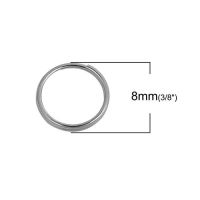 Stainless Steel split rings 8 mm