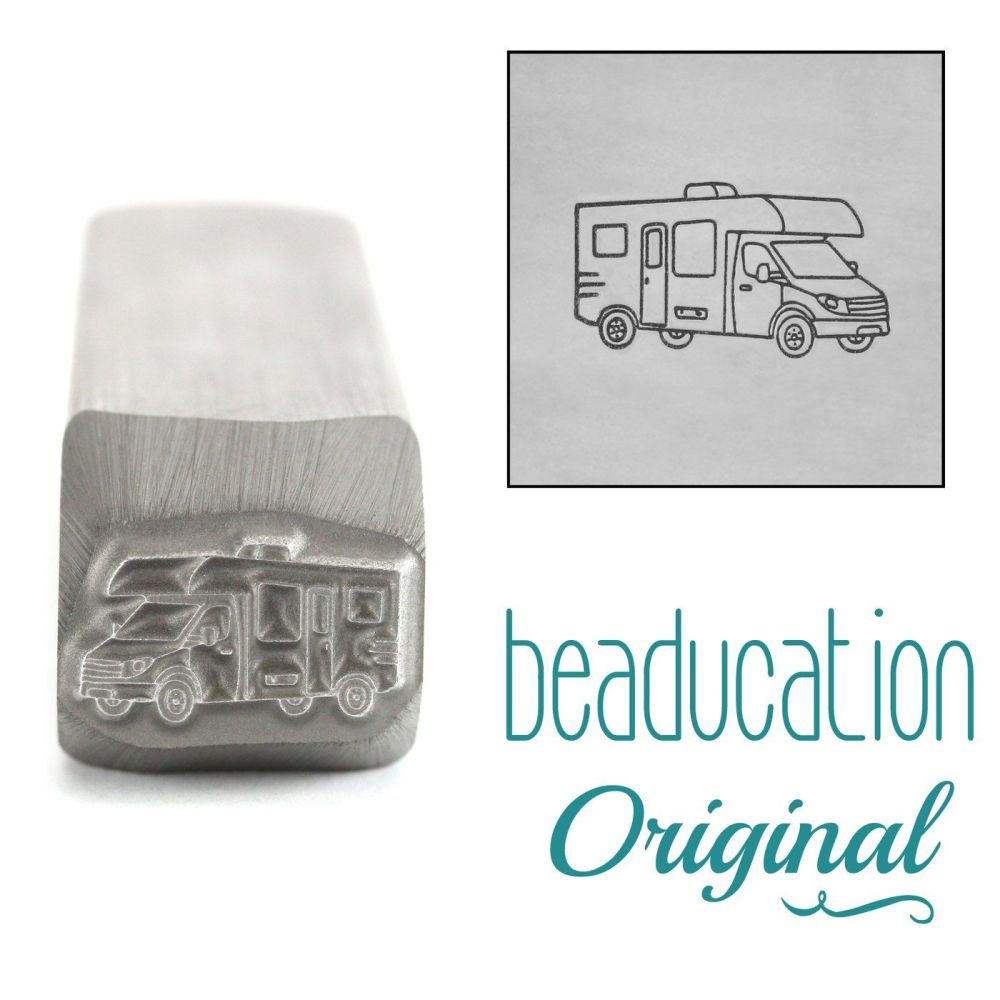 DSS1111 Motorhome RV Facing Right Metal Design Stamp, 11mm - Beaducation Or