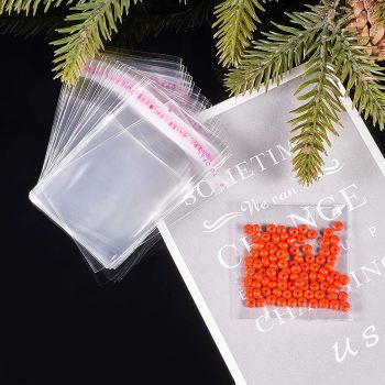 Plastic Self-Seal Bags Rectangle Transparent 7 x 5 cm (5 cm x 4.5 cm) pack of 200