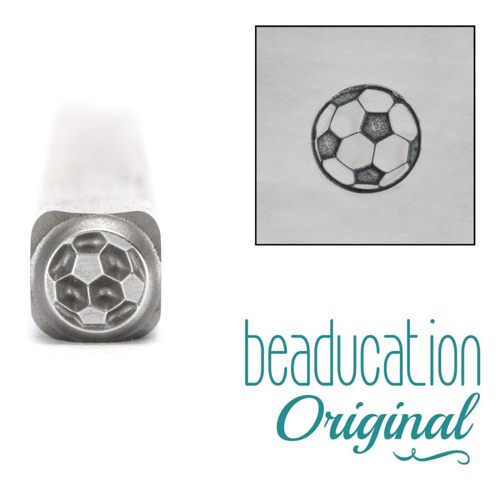 DS402 Soccer Ball Metal Design Stamp - Beaducation Original